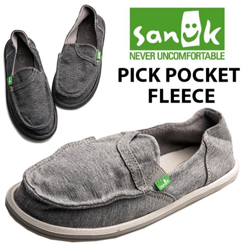 Women’s 9 Grey Sanuks, perfect pocket style